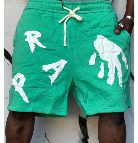 Shorts en coton vert