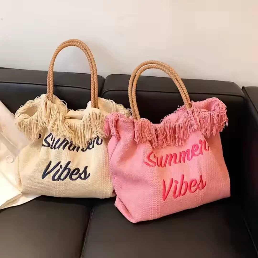 Sac en jute "Summer Vibes"