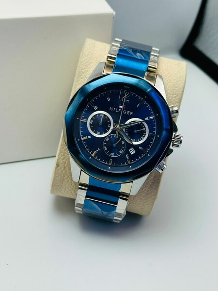 Montre Chronographe Homme Bleu