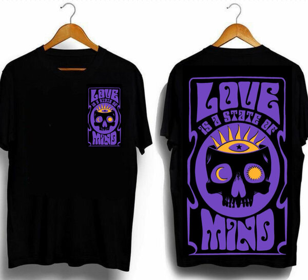 T-shirt Slogan Crâne Authentique