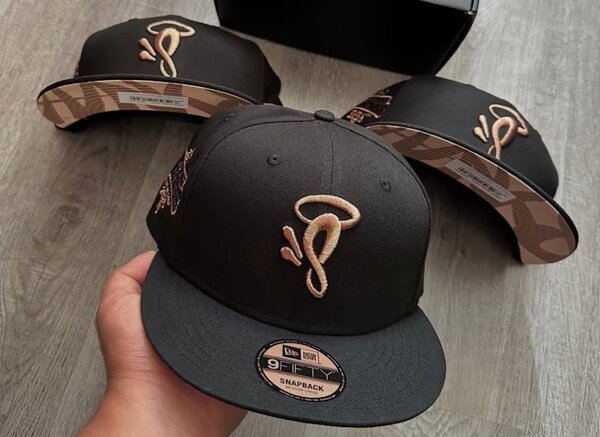 Casquette Snapback Noir Luxe