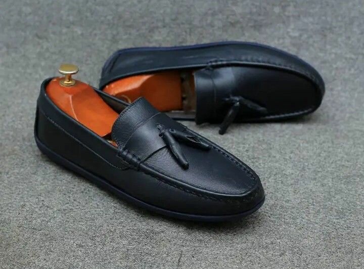 Chaussures mocassins en cuir pour hommes