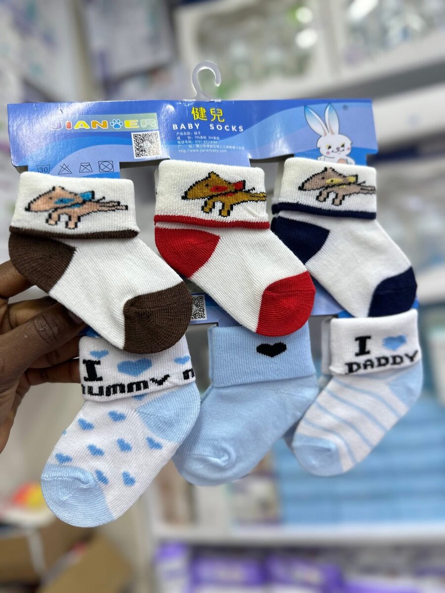 Chaussettes Bébé Animaux 6 Paires