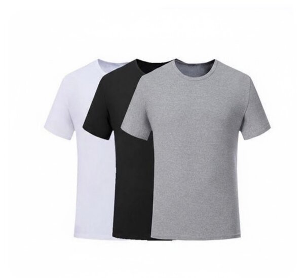 T-shirt homme gris, noir, blanc