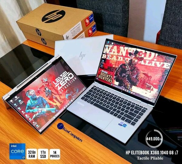 HP EliteBook X360 i7 32Go RAM