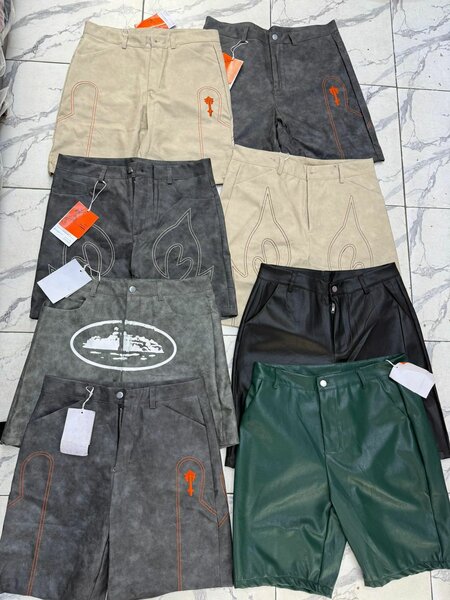 Shorts homme cuir et jean