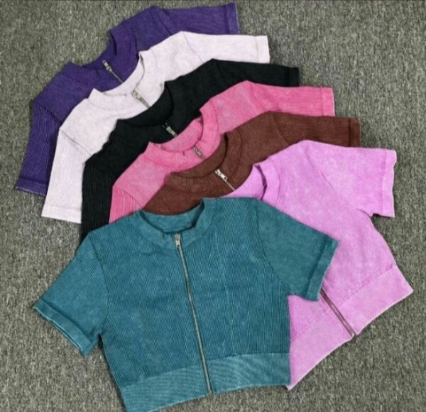 Cardigan court femme couleur uni