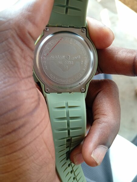 Montre ALCAMR verte en silicone