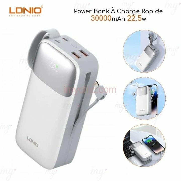 Batterie Externe Rapide 30000mAh