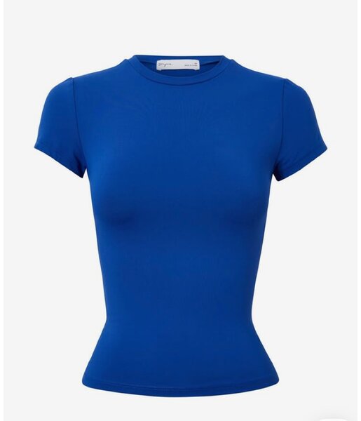 T-shirt bleu ajusté femme