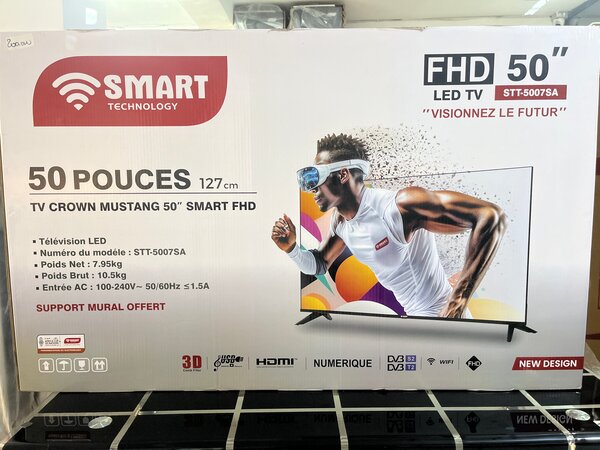 Téléviseur LED 50 pouces SMART TECHNOLOGY Crown Mustang