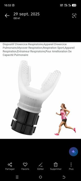 Appareil d'entraînement respiratoire