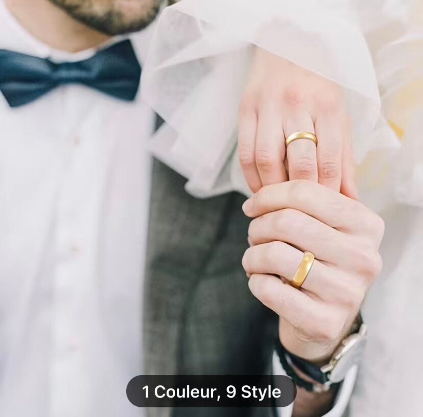 Alliance en or élégante