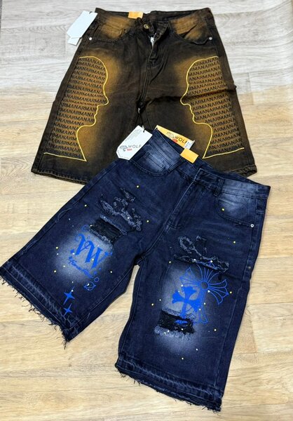 Shorts en jeans décontractés homme