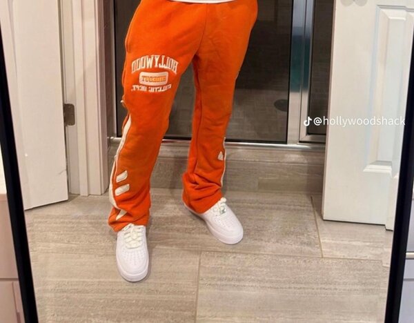 Pantalon de jogging orange