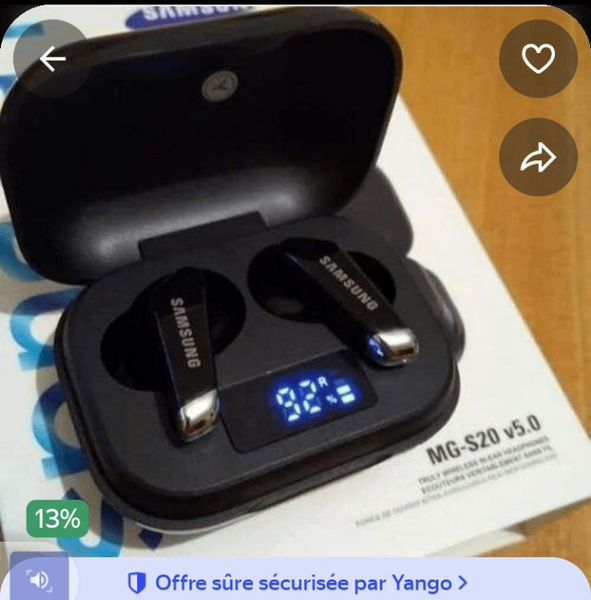 Écouteurs Samsung s20