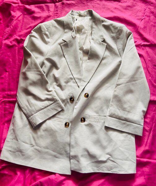 Blazer femme beige élégant