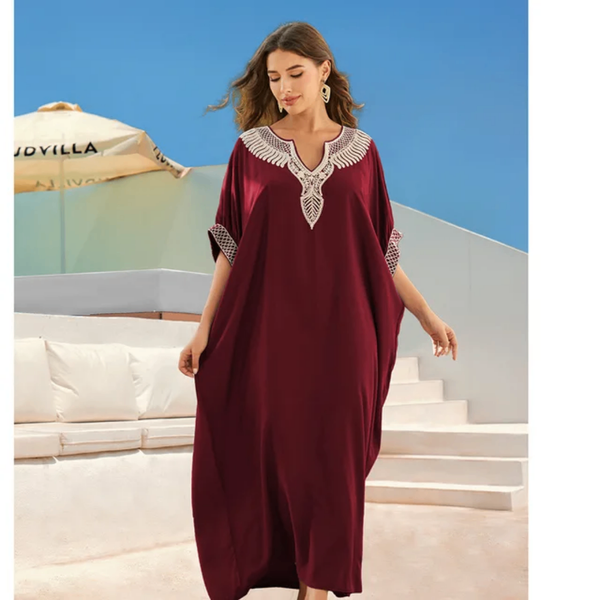Caftan femme brodé