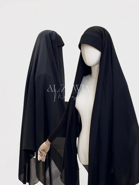 Niqab Haya avec Cape - Tissu Doux
