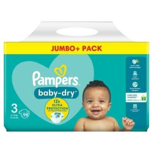 98 Couches Pampers Baby-Dry 3