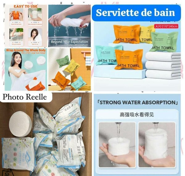 Serviette de Bain Compacte