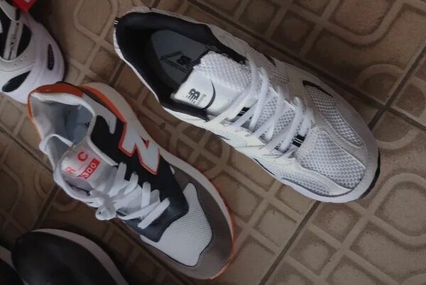 New Balance 574 Blanc et Orange