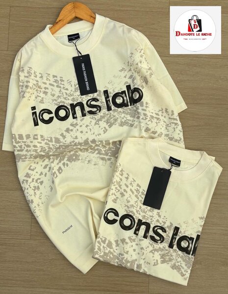 T-shirt icons lab blanc