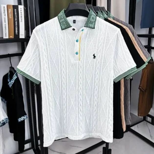Polo décontracté en coton pour homme