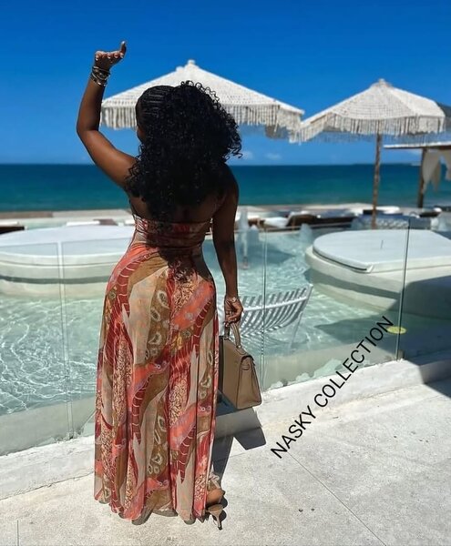 Robe longue bohème plage