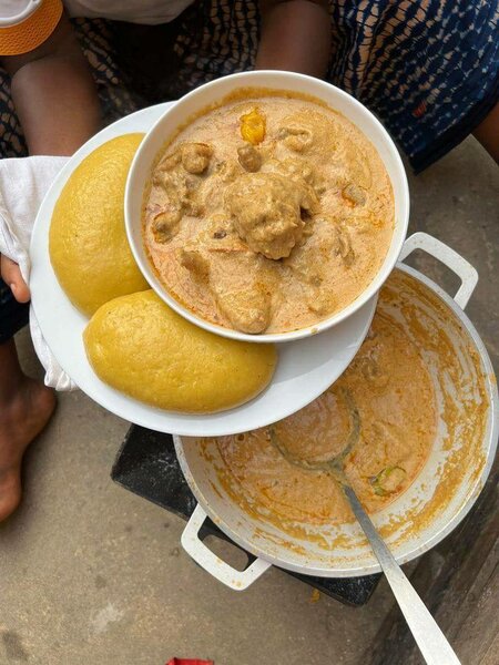 Foutou, Sauce Pistache