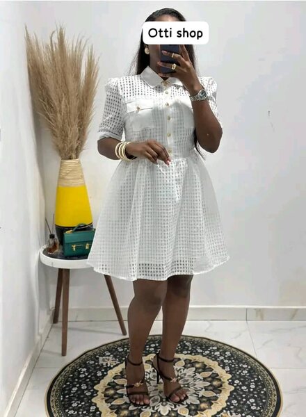 Robe Chemisier Élégante Femme