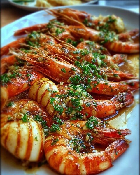 Gambas sautées épicé