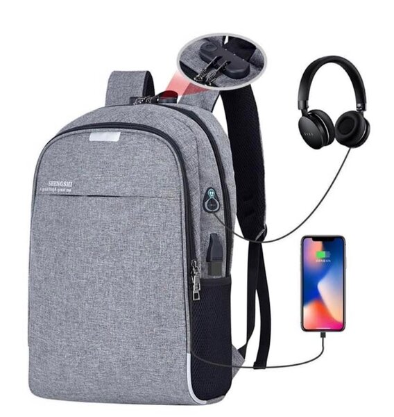 Sac à dos USB LENKOST gris