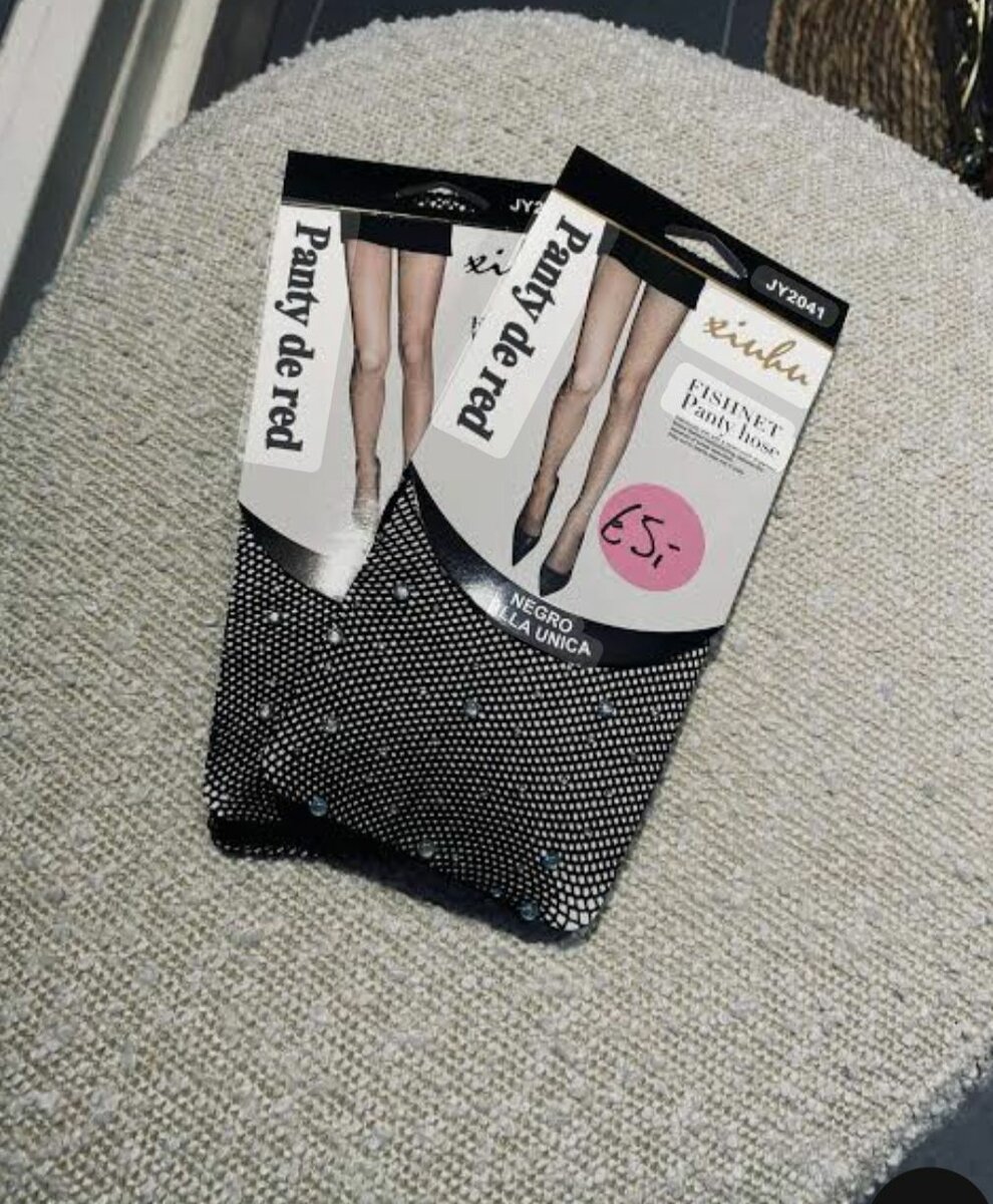 Collants résille scintillants