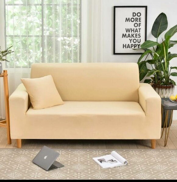 Housse de canapé élastique en beige