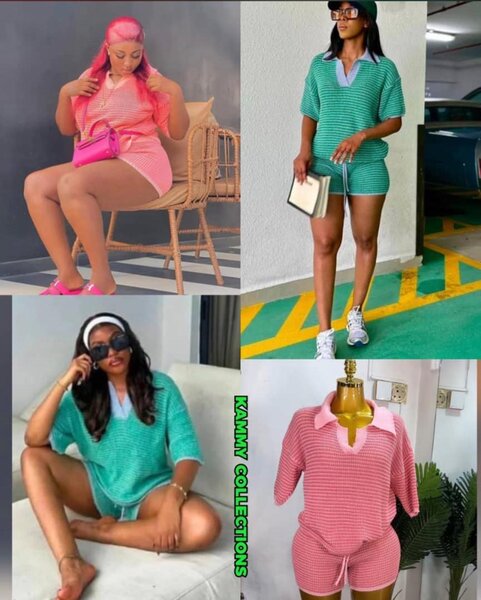 Ensemble décontracté rayé