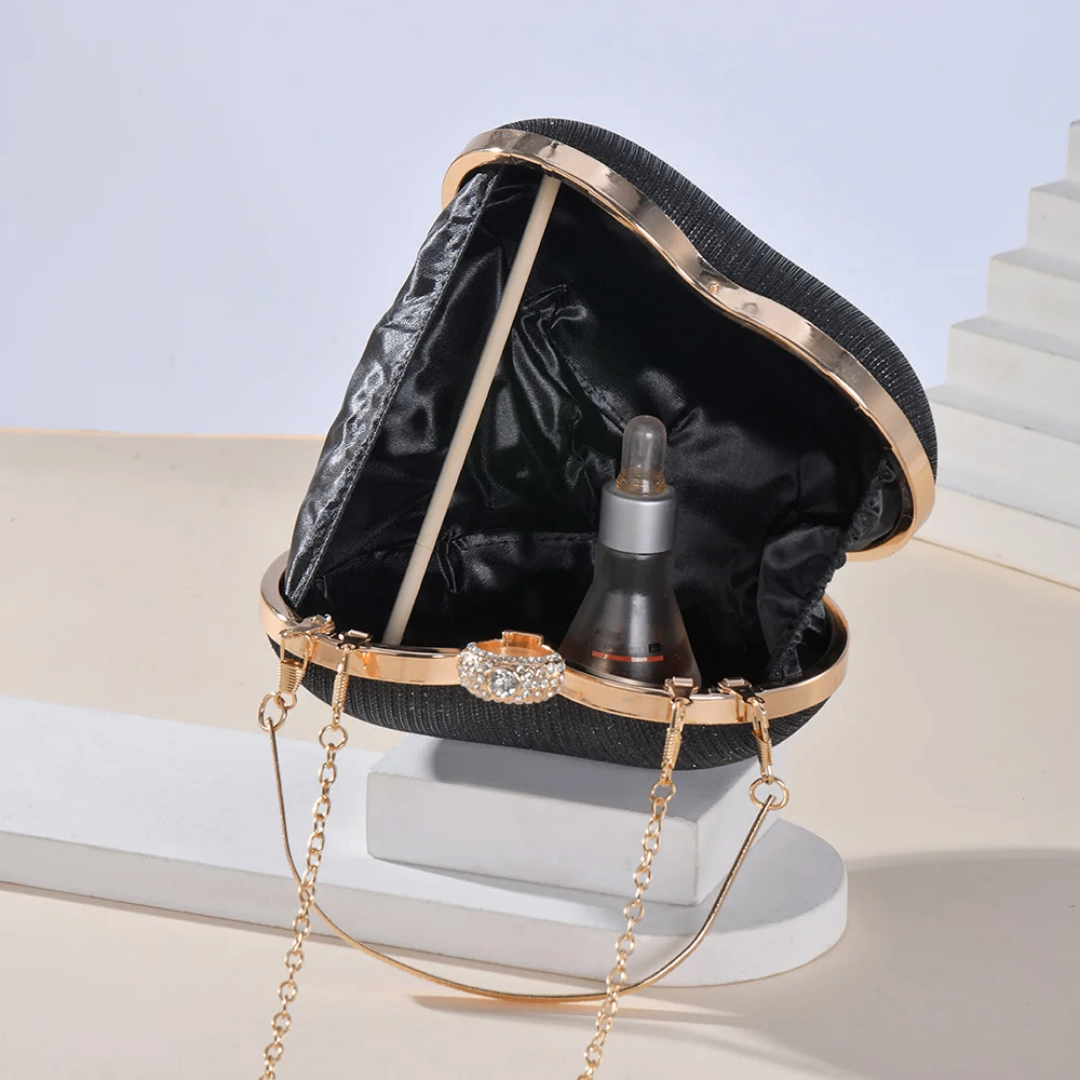 Clutch Cœur Élégant