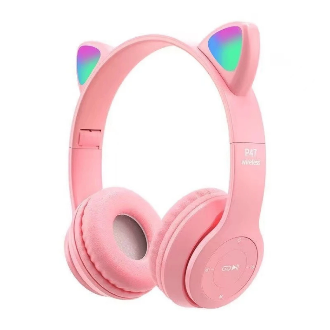 Casque Enfant Oreilles Chat LED