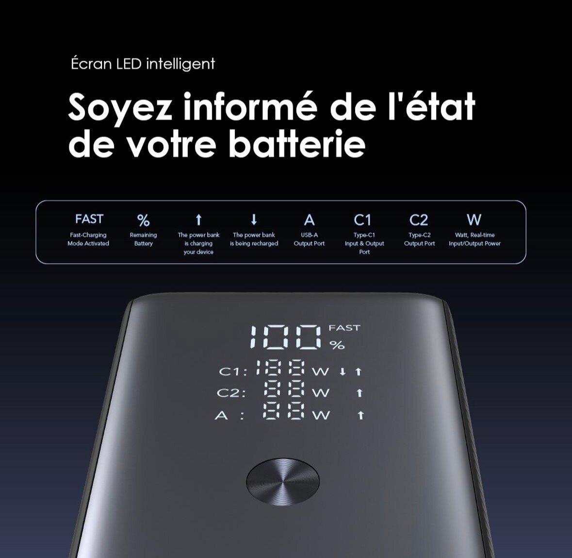 Power Bank 27600mAh 130W