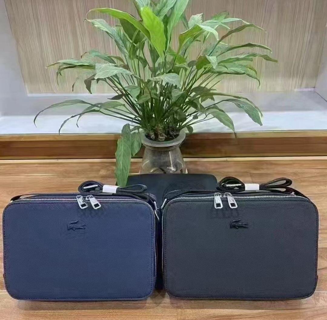 Sac Lacoste homme bleu