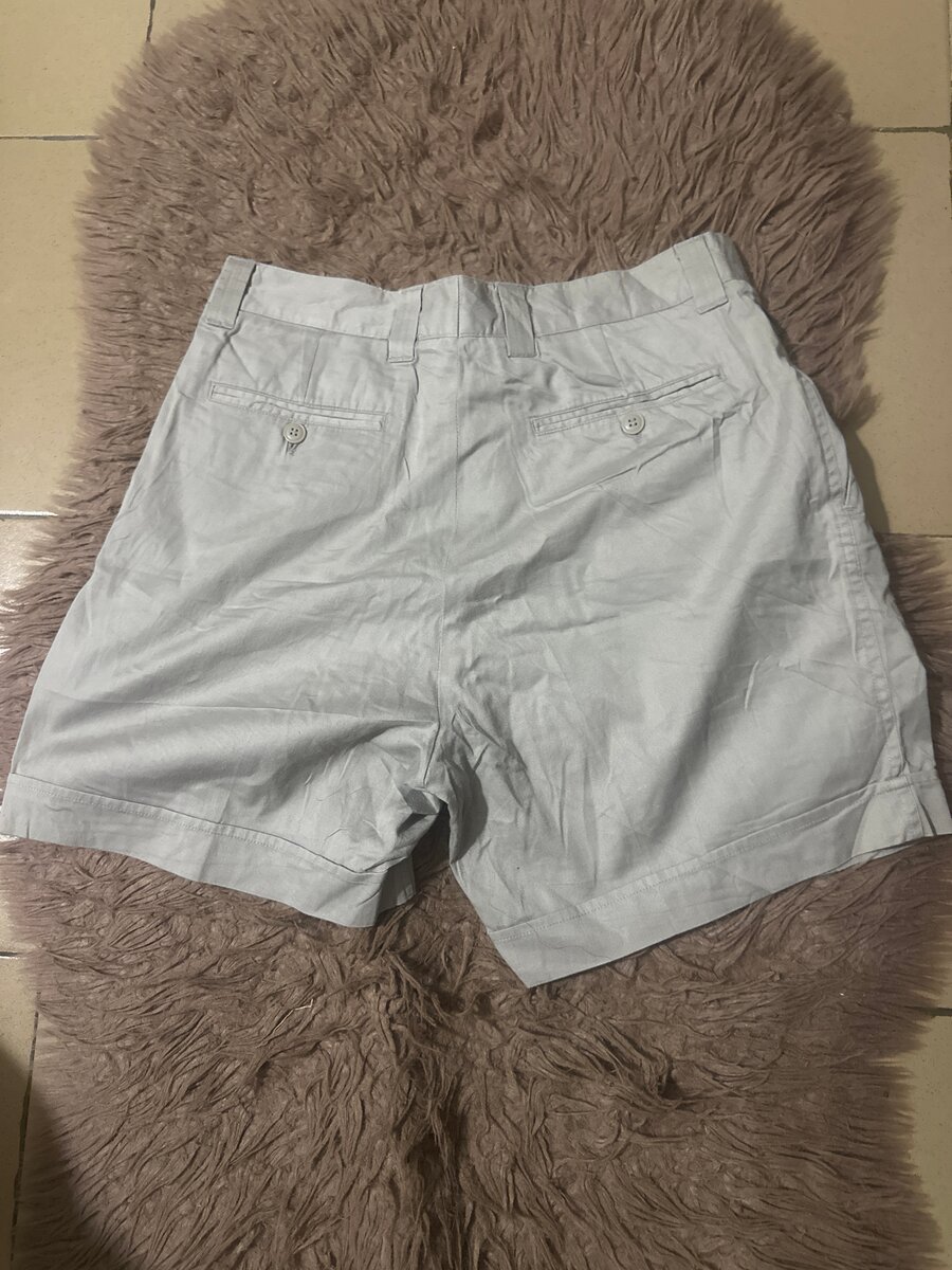 Shorts en coton gris