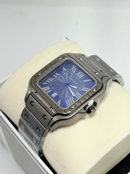 Montre de luxe en acier inoxydable