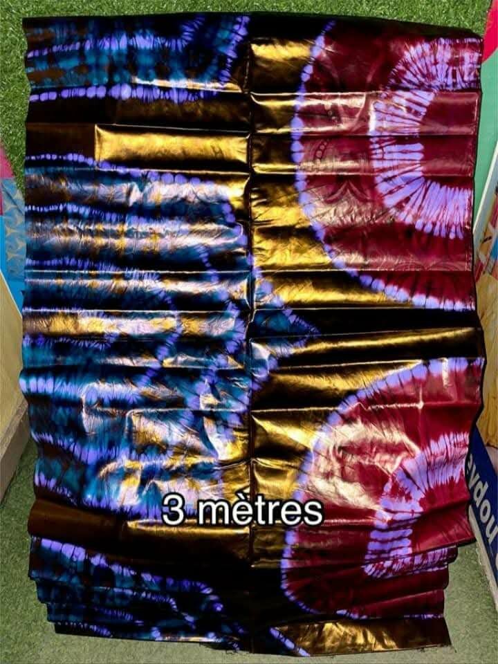 Tissu batik 3 mètres brillant
