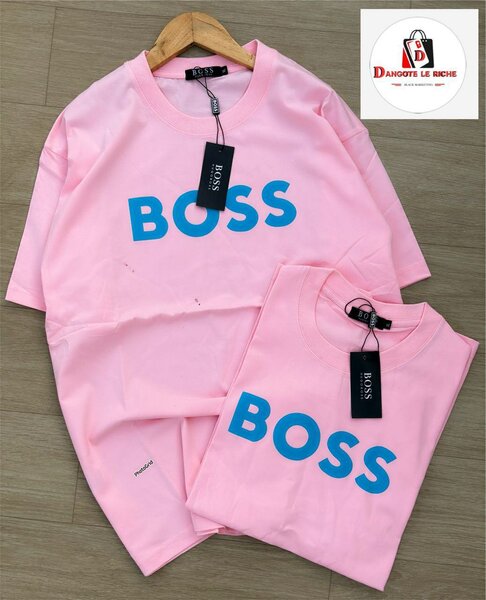 T-shirt rose BOSS unisexe