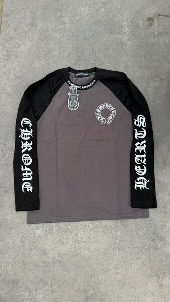 Chemise grise à manches longues Chrome Hearts