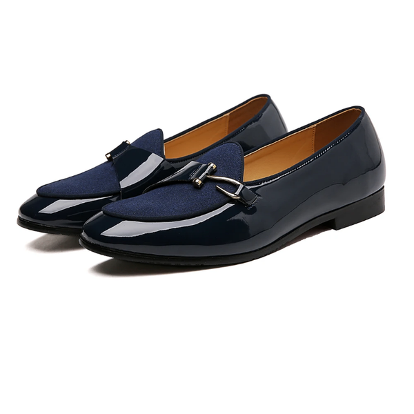 Chaussures de ville homme bleu foncé