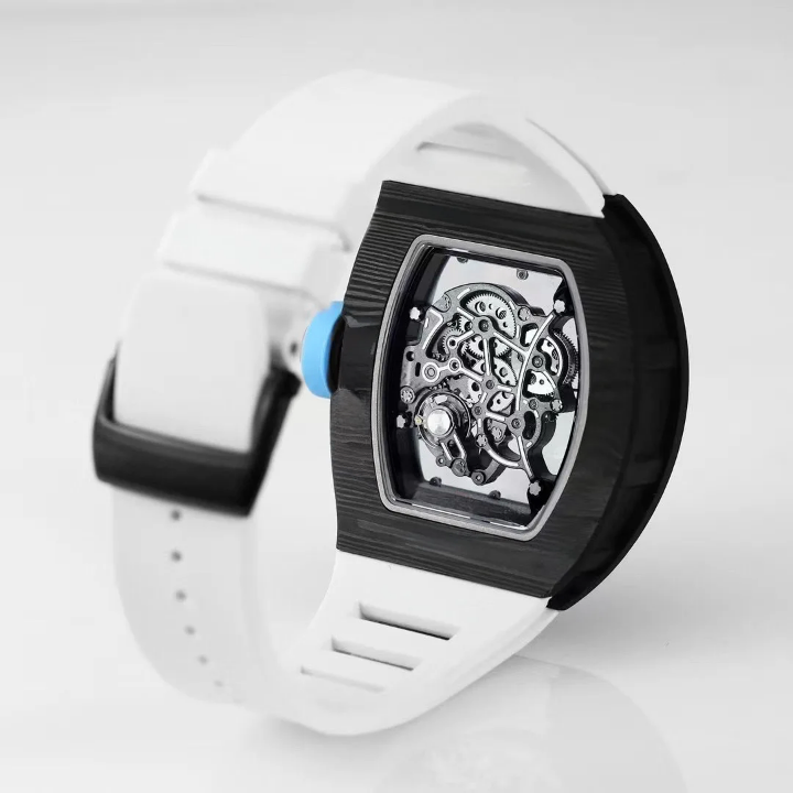 Montre Squelette Sportive Blanche