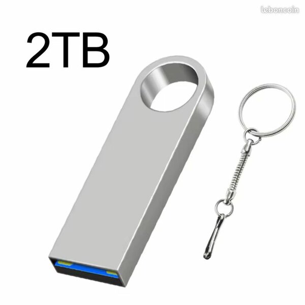 Clé USB 2 To Métallique