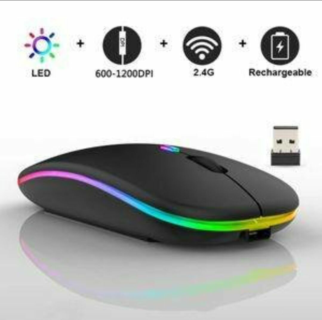Souris Sans Fil LED Rechargeable