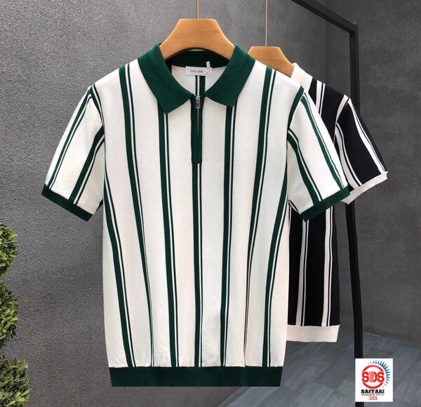 Polo homme à rayures élégantes